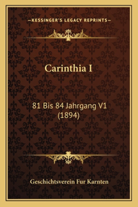 Carinthia I: 81 Bis 84 Jahrgang V1 (1894)