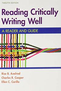 Reading Critically, Writing Well 12e & Documenting Sources in APA Style: 2020 Update