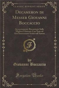 Decameron Di Messer Giovanni Boccaccio, Vol. 1