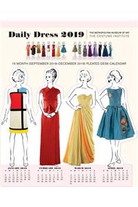 Daily Dress 2019 Pleated Desk Calendar