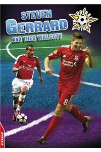 Steven Gerrard and Theo Walcott