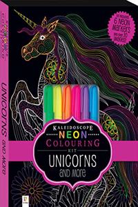 Kaleidoscope Neon Colouring Kit: Unicorns and More