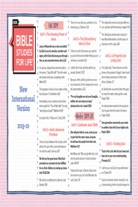 Bible Studies for Life: Kids Life Verses Cards for 2019-20 NIV (Pkg. 10)