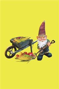 Garden Gnome with Wheelbarrow Journal