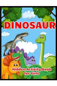 DINOSAUR Hidden Activity Book for Girls