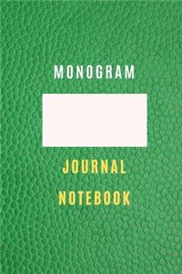 Monogram Personalized Notebook (6 * 9) 105 lined pages Journal, Diary, Practical Notebook For all generation