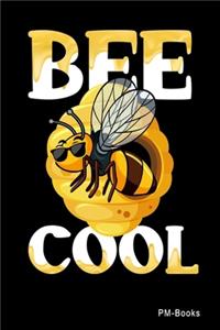 Bee Cool: Gepunktetes A5 Notizbuch oder Heft für Schüler, Studenten und Erwachsene