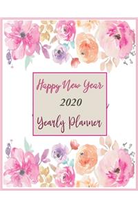 Happy New Year 2020 Yearly Planner