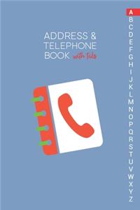 Address & Telephone Book with tabs