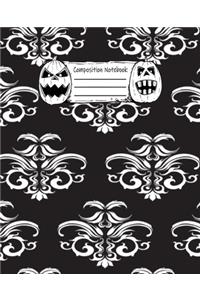 Abstract Halloween Pattern Volume 4 Wide Ruled Journal