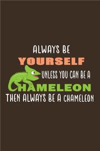 Always Be Yourself Unless You Can Be A Chameleon Then Always Be A Chameleon