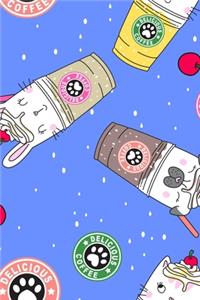 Super Cute Kawaii Delicious Rabbits Dogs Cats Coffee Drinks Notebook