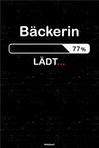 Bäckerin Lädt... Notizbuch