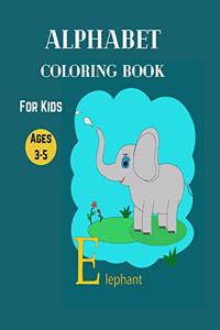 Alphabet Coloring Book for Kids Ages 3-5