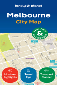 Lonely Planet Melbourne City Map 2