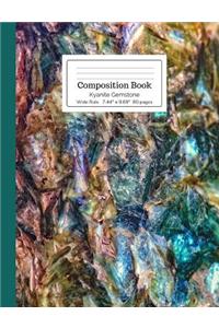Composition Book Kyanite Gemstone Wide Rule