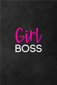 Girl Boss: Notebook, Blank Lined Journal, Hustle Diary, Female Empowerment Books Gift for Girls