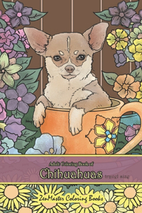 Adult Coloring Book of Chihuahuas travel size