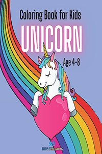UNICORN - Coloring Book for Kids Ages 4-8