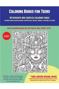 Coloring Books for Teens (40 Complex and Intricate Coloring Pages)