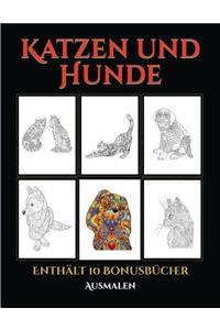 Ausmalen (Katzen und Hunde)