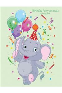 Birthday Party Animals Coloring Book 1