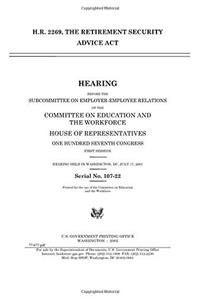 H.R. 2269, the Retirement Security Advice ACT