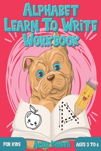 Alphabet Learn to Write Workbook for Kids Ages 3 to 6