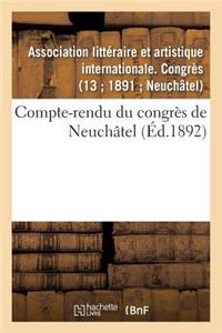 Compte-Rendu Du Congrès de Neuchâtel
