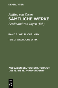 Weltliche Lyrik