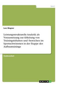 Leistungsstrukturelle Analytik als Voraussetzung zur Ableitung von Trainingsinhalten und -bereichen im Sportschwimmen in der Etappe des Aufbautrainings