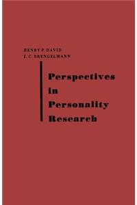 Perspectives in Personality Research