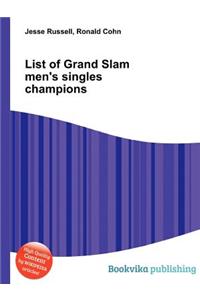 List of Grand Slam Men's Singles Champions