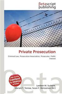 Private Prosecution