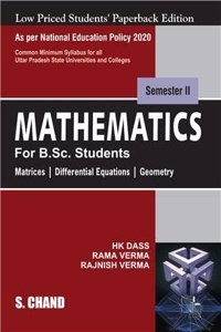 Mathematics for B.Sc. Students Semester II NEP 2020 Uttar Pradesh