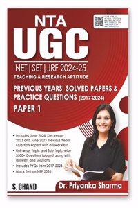 NTA UGC NET | SET | JRFF 2024-25 Teaching & Research Aptitude Paper 1 (PYQ 2017-2024)