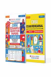 Oswaal CBSE Sample Question Papers & Exam Rehearsal Class 10 Mathematics (Set of 2 Books) For 2025 Board Exam
