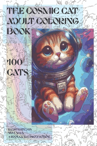 Cosmic Cat Adult Coloring Book