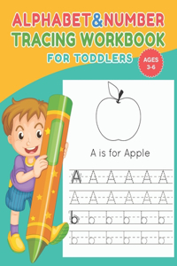 Alphabet and Number tracing workbook for toddlers for ages 3-6