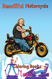 Beautiful Motorcycle Coloring Book Teen