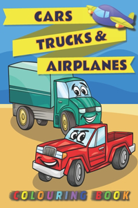 Cars, Trucks & Airplanes Colouring Book