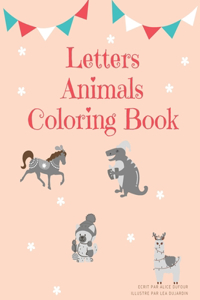 Letters Animals Coloring Book