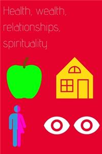 Health, Wealth, Relationships, Spirituality