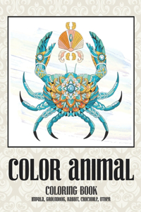 Color Animal - Coloring Book - Impala, Groundhog, Rabbit, Crocodile, other