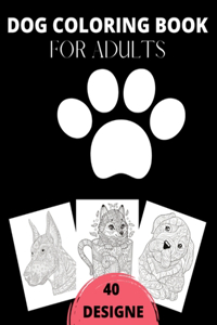 Dog Coloring Book For Adults