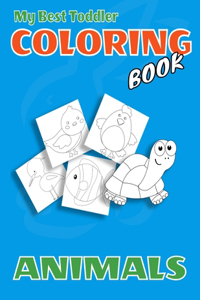 My Best Toddler Coloring Book, Animals
