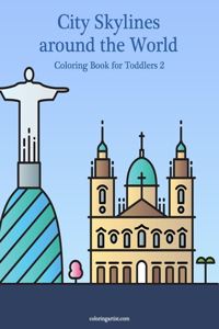 City Skylines around the World Coloring Book for Toddlers 2