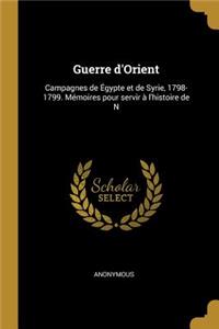 Guerre d'Orient