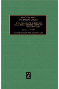 Leaving Religion and Religious Life: Patterns and Dynamics