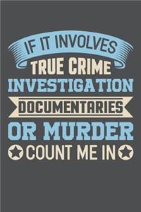 If It Involves True Crime Investigation Documentaries Or Murder Count Me In